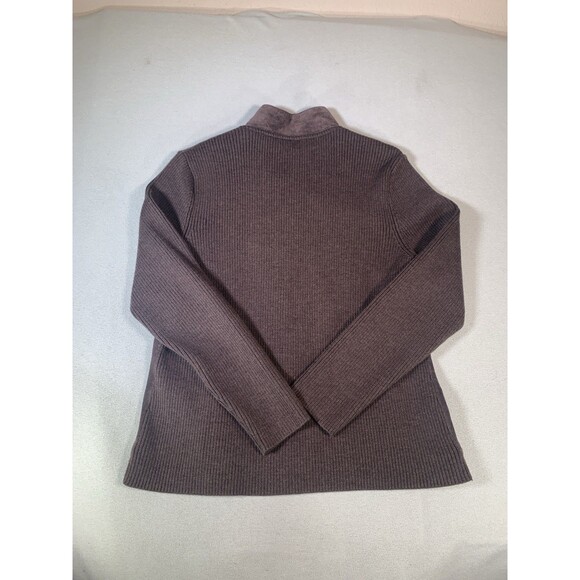 Pendleton Full Zip Suede Leather Merino Wool Jacket Womens L Brown Vintage - Picture 9 of 11